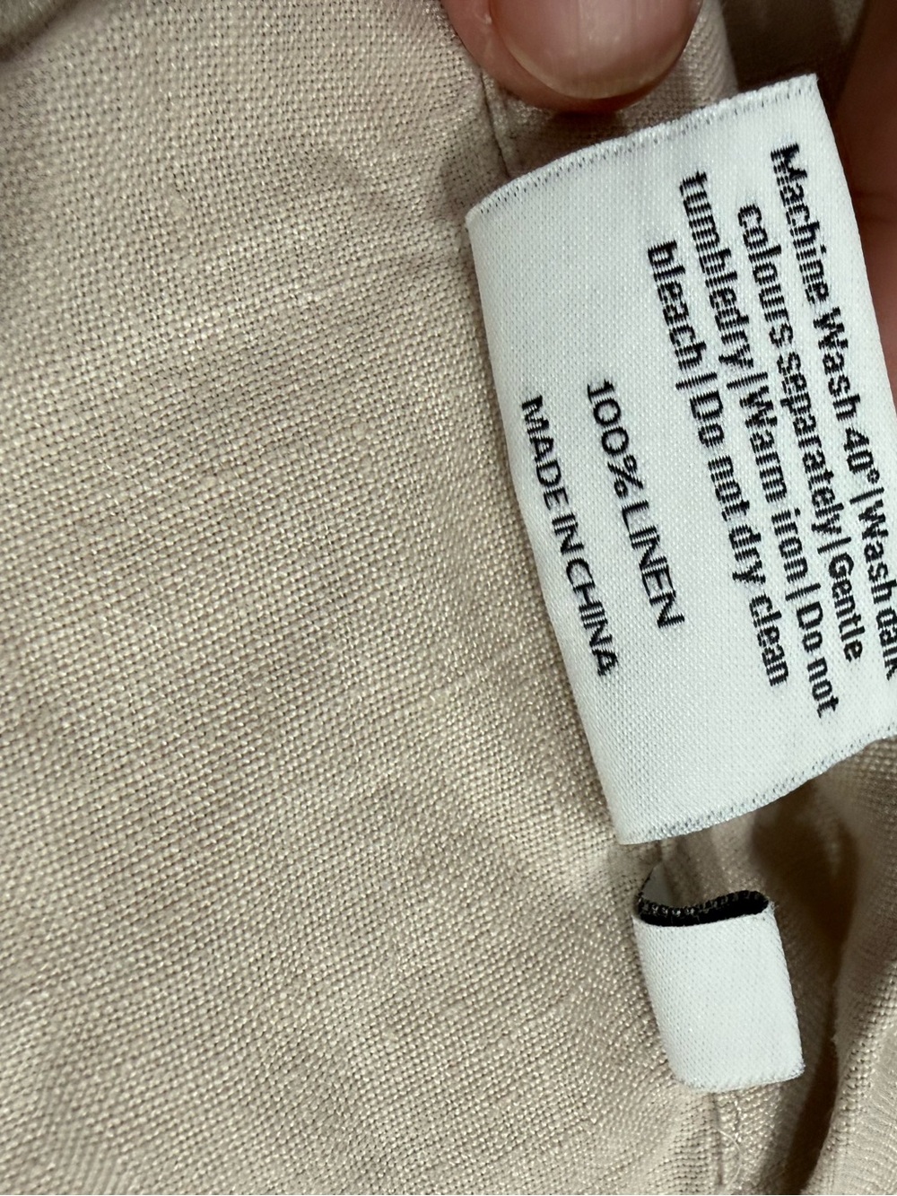 CULTIVER Queen Linen Sheet set  in Light Beige - Picture 4 of 13